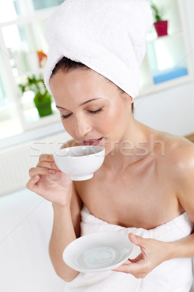 Enjoying tea Stock photo © pressmaster