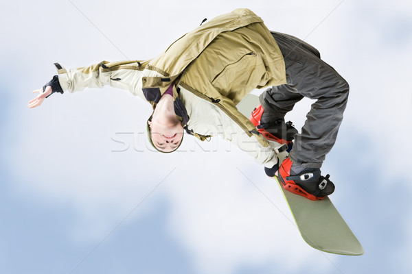 Habile adolescent image courageux Guy sautant Photo stock © pressmaster