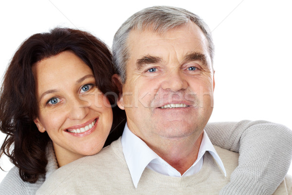 Akzeptanz Porträt glücklich reifen Paar schauen Stock foto © pressmaster