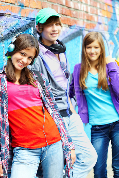 Friendly teens Stock photo © pressmaster