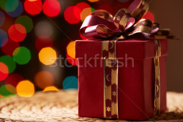 Red giftbox Stock photo © pressmaster