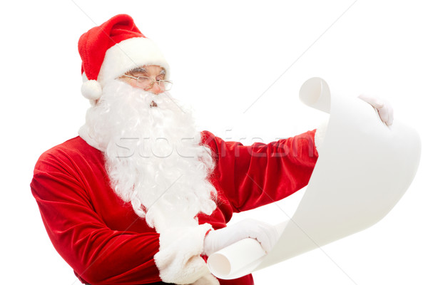 Reading Santa Stock photo © pressmaster