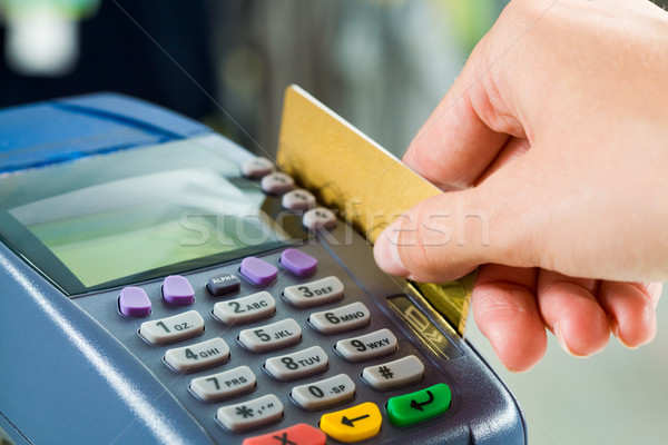 Paying by card Stock photo © pressmaster