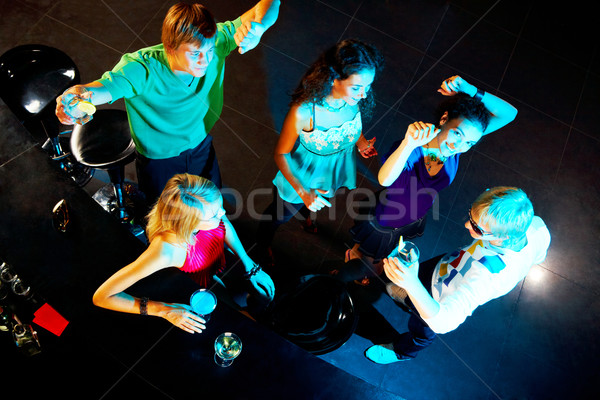 跳舞 一起 圖像 快樂 青少年 舞會 商業照片 © pressmaster