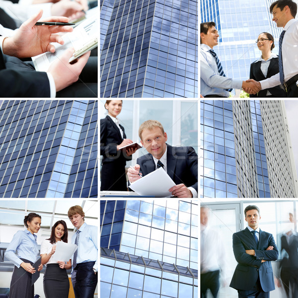 Stockfoto: Verschillend · collage · business · vrouw