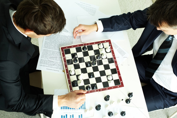 チェス ビジネス 画像 2 ビジネスマン 見える ストックフォト © pressmaster