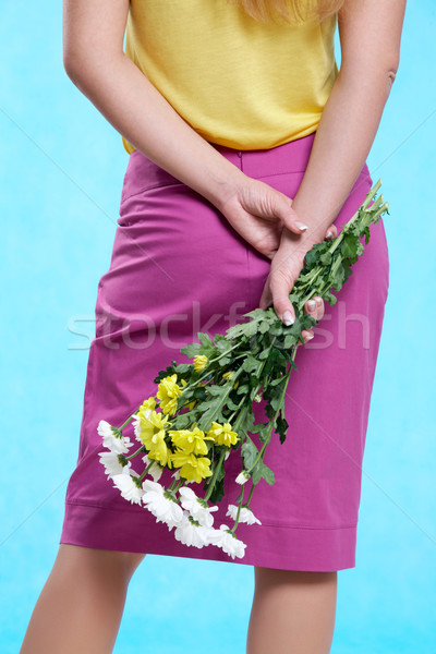Stock photo: Flowers in hands