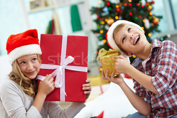 Kids with gifts Stock photo © pressmaster