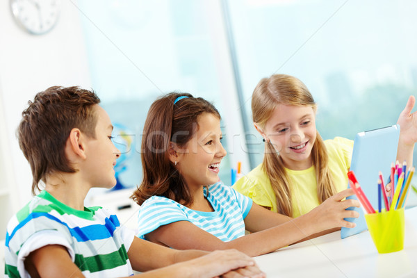 Modern schoolwork Stock photo © pressmaster