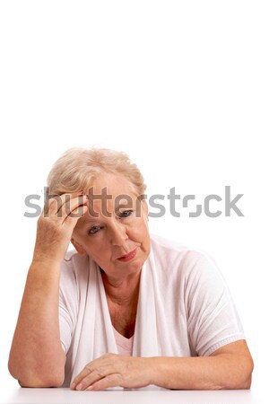 Müde krank Frau anfassen Stock foto © pressmaster
