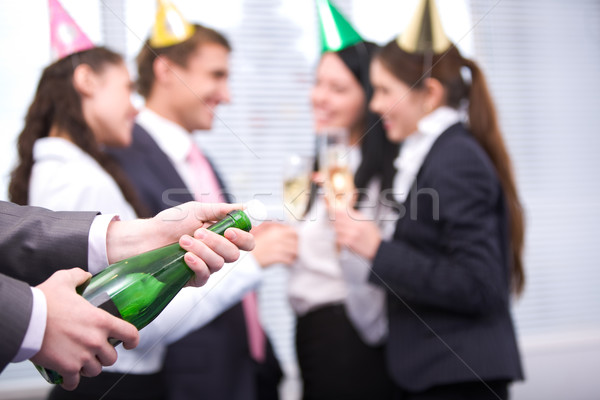 Uncorking bottle Stock photo © pressmaster