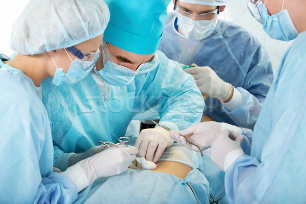 Stock fotó: Operáció · portré · négy · orvosi · szakemberek · előad