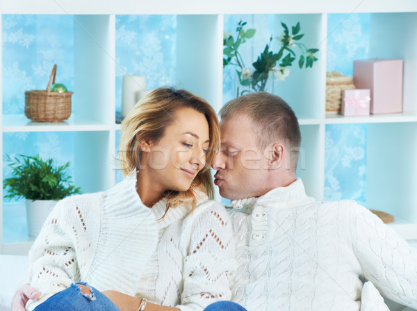 Couple in pullovers Stock photo © pressmaster