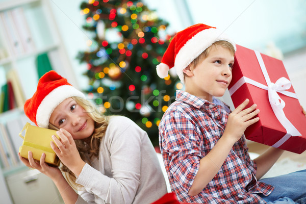 Kids with gifts Stock photo © pressmaster