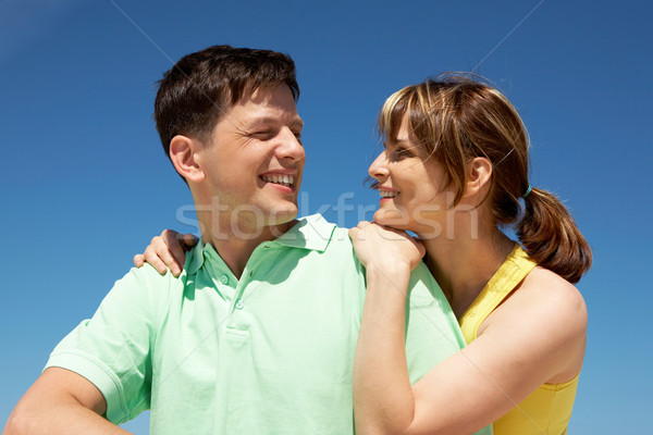 Unité photo amoureuse couple souriant autre [[stock_photo]] © pressmaster