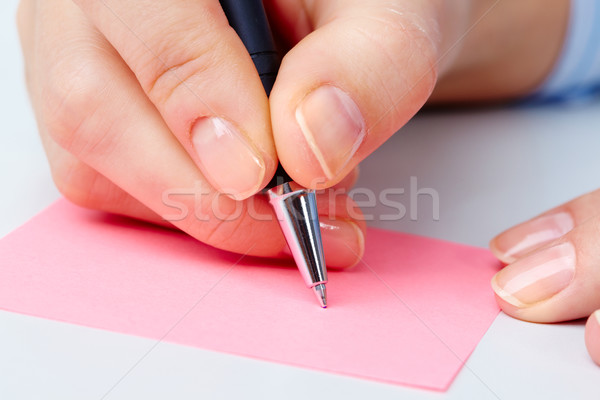Pronto scrivere immagine mano pen business Foto d'archivio © pressmaster