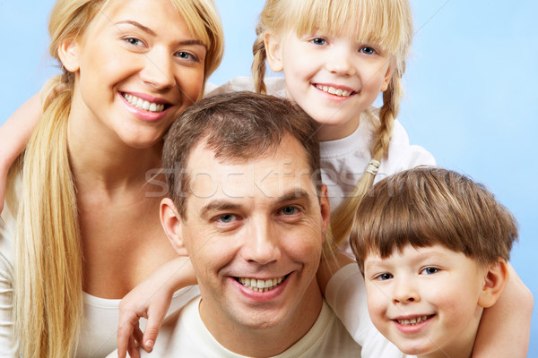 Stock photo: Family faces