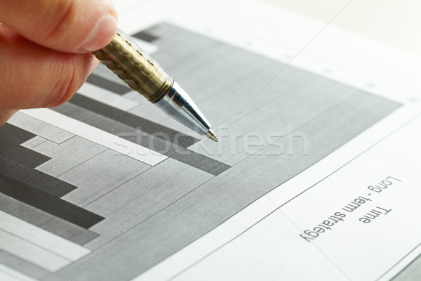 Pen over paper Stock photo © pressmaster