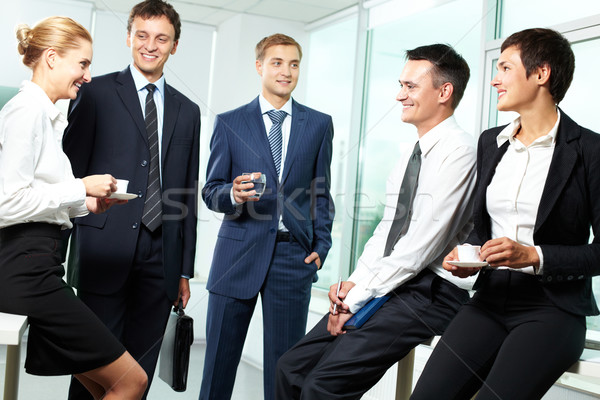 Negócio falar pessoas de negócios outro mulher empresário Foto stock © pressmaster