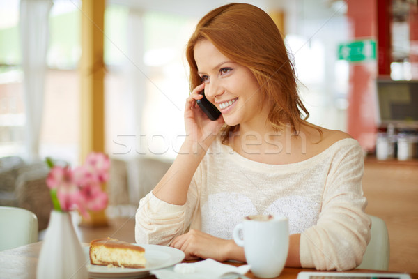 Woman calling Stock photo © pressmaster