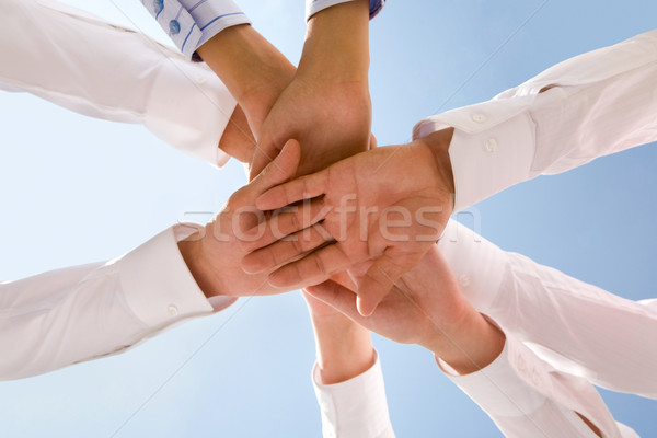 Afaceri uniune jos vedere oameni mâini Imagine de stoc © pressmaster