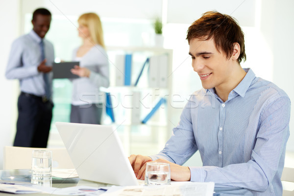 Man typing Stock photo © pressmaster