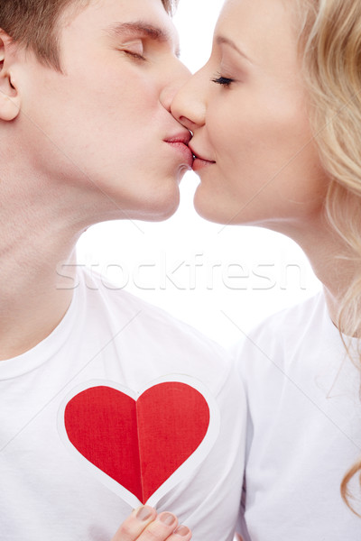 Baiser portrait jeunes amoureuse couple fille [[stock_photo]] © pressmaster