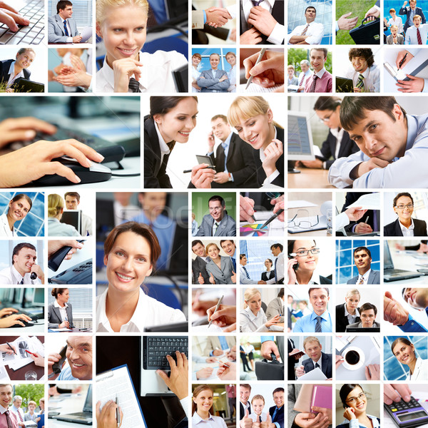 Business Momente Collage Geschäftsleute Arbeit Leben Stock foto © pressmaster
