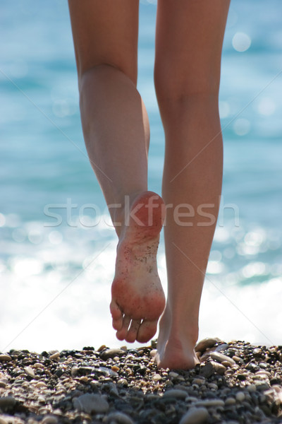 Walk down seashore Stock photo © pressmaster