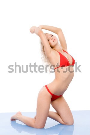 Beine Gesäß Bild weiblichen Isolierung sexy Stock foto © pressmaster