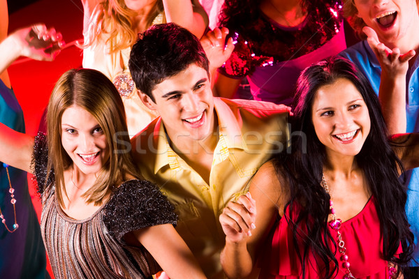 [[stock_photo]]: Disco · joyeux · adolescents · night-club · sourire