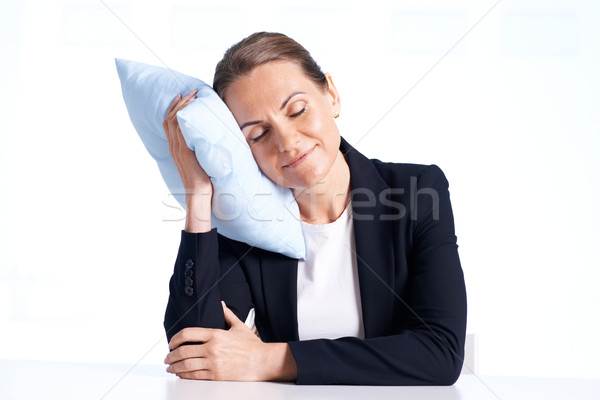 Businesswoman napping Stock photo © pressmaster