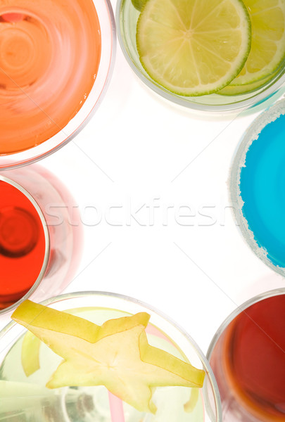 Kreative Rahmen unterschiedlich Gläser Alkohol Glas Stock foto © pressmaster