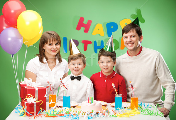 Family during birthday  Stock photo © pressmaster