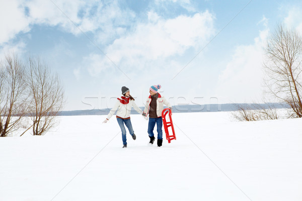 Couple running  Stock photo © pressmaster
