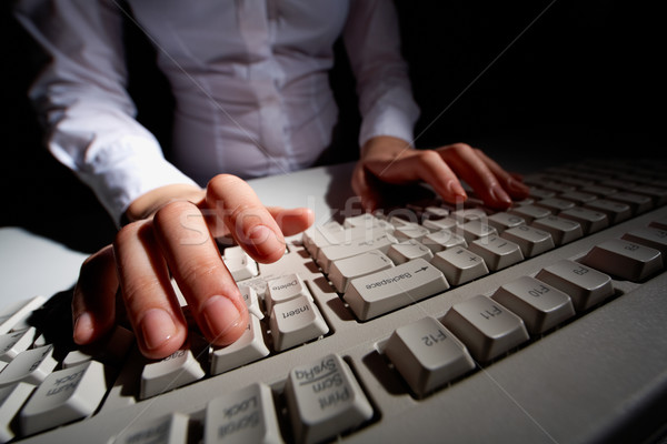 Typing work Stock photo © pressmaster