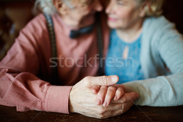 União senior feminino mão mulher Foto stock © pressmaster