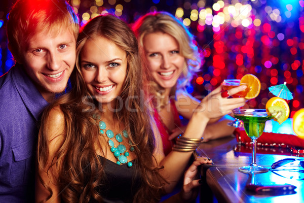 Friendly clubbers Stock photo © pressmaster