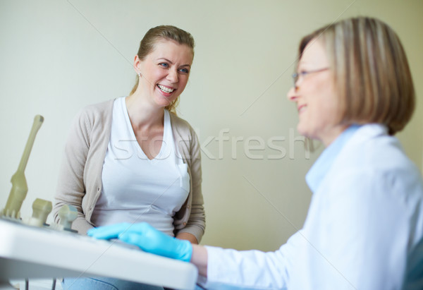 Happy pregnant woman Stock photo © pressmaster
