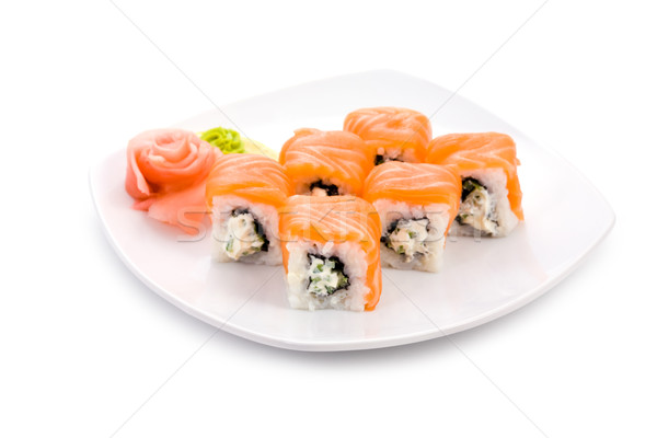Filadelfia maki obraz sushi serwowane Zdjęcia stock © pressmaster