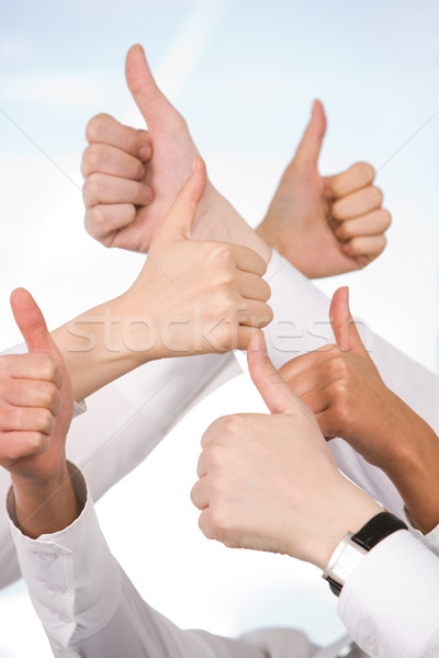 Positif geste humaine mains signe [[stock_photo]] © pressmaster
