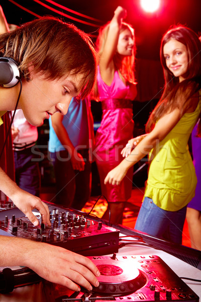 Stock photo: During disco