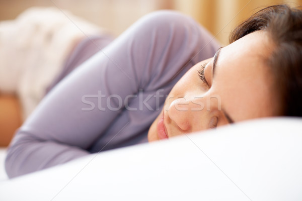 Snem dziewczyna spokojny bed domu piękna Zdjęcia stock © pressmaster