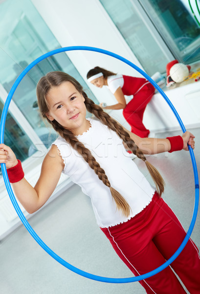 Girl with hoop Stock photo © pressmaster