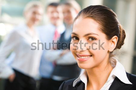 Aantrekkelijk werkgever jonge kantoormedewerker collega's Stockfoto © pressmaster