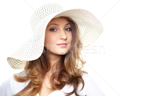 Foto stock: Elegância · mulher · jovem · seis · posando · câmera · moda