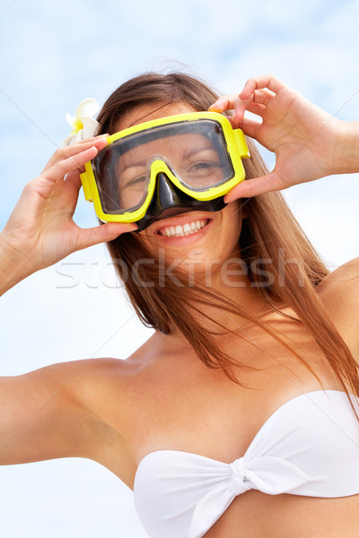 Woman with goggles Stock photo © pressmaster