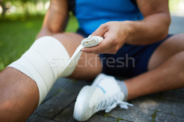 Foto stock: Entorse · masculino · medicina · pessoa · dedo