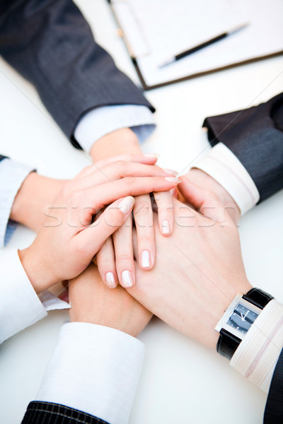 Bild unterschiedlich menschlichen Hände top Business Stock foto © pressmaster