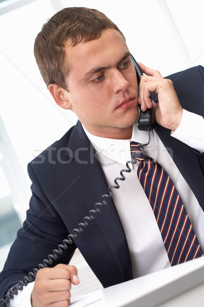 напряженность фото сердиться бизнесмен призыв бизнеса Сток-фото © pressmaster